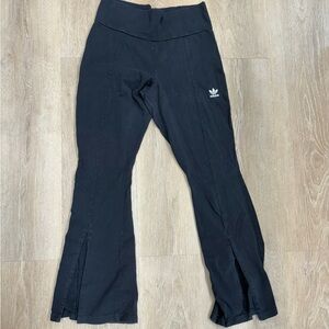 Adidas Kids Black Flared Bottoms